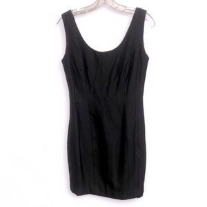 Watters and Watters sleeveless black textured dress Made in the USA size medium